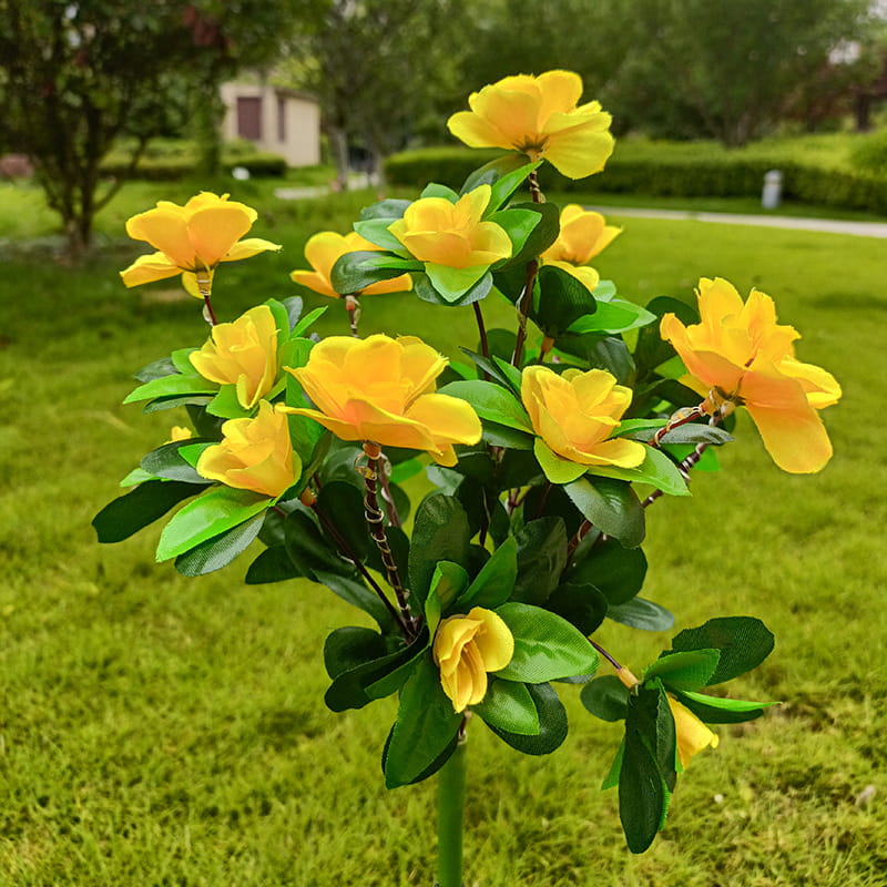 Mood Lighting Garden Flower Stakes Solar Weatherproof with Two Light Modes 12