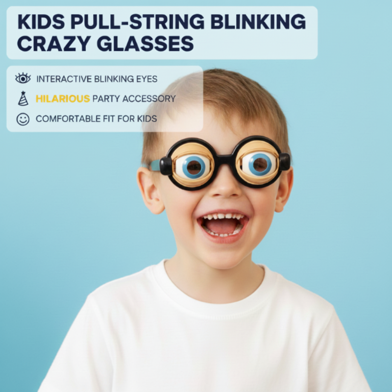 Jaw-Activated Blinking Novelty Glasses Adjustable Party Eyewear 1