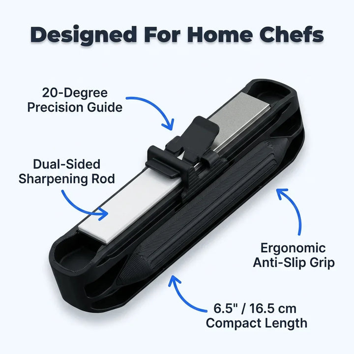 Knife Sharpener Diamond and Ceramic 20.3 cm | Guided 20-Degree Angle System | Restores Blades to a Sharp Edge in Seconds 2