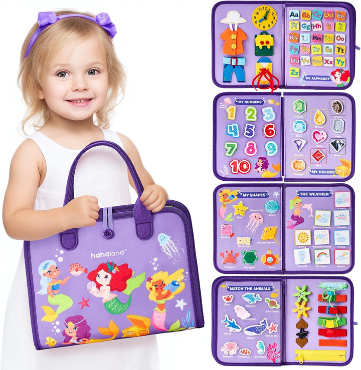 Felt Activity Board | 15 Everyday Skills Activities | Boosts Fine Motor Skills and Independence in Young Children 13