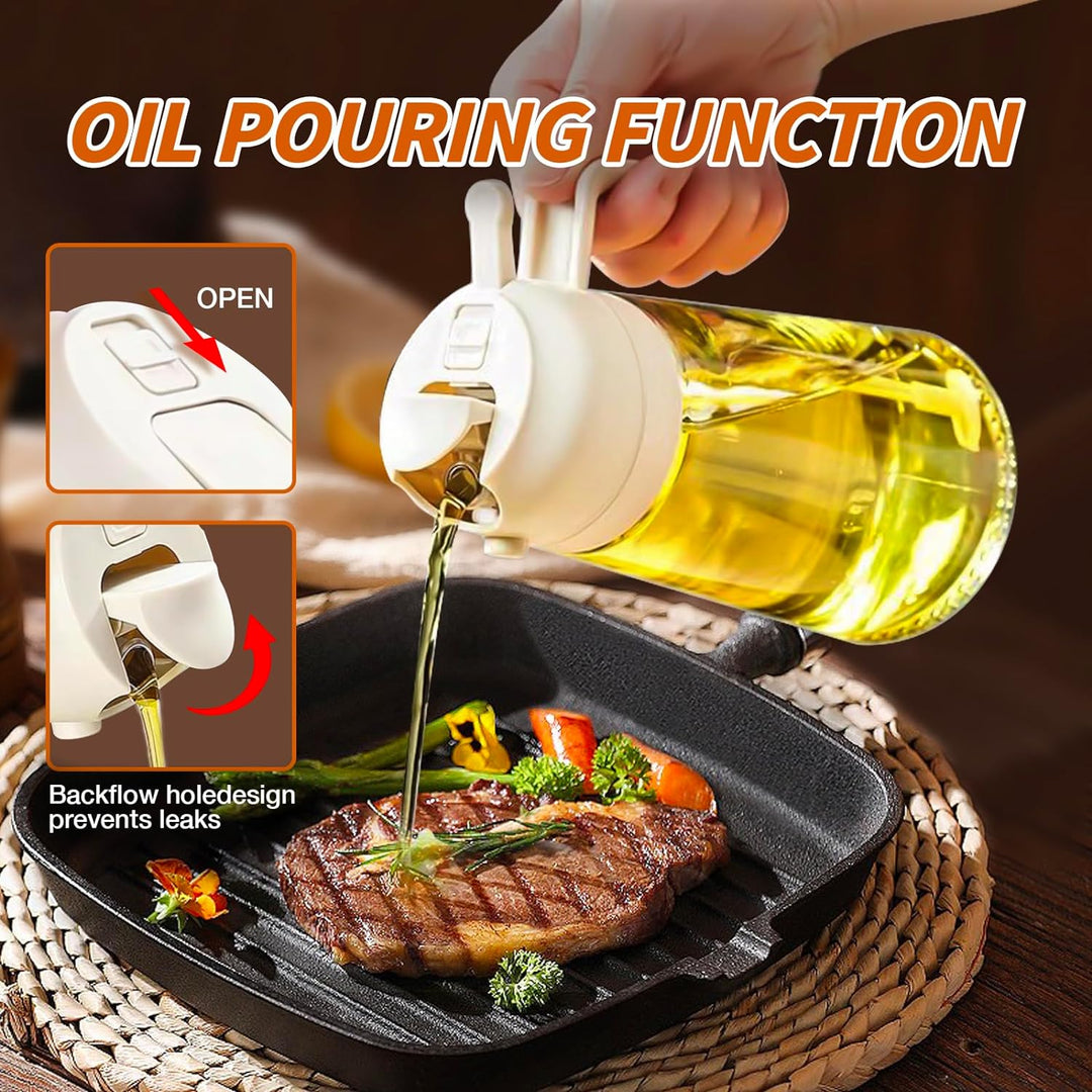 470 ml Oil Sprayer &amp; Pourer Bottle Fine Mist Control 4