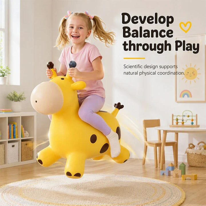 Bouncy Animal Hopper Kids Ride-On Toy 30 Songs Handles 2