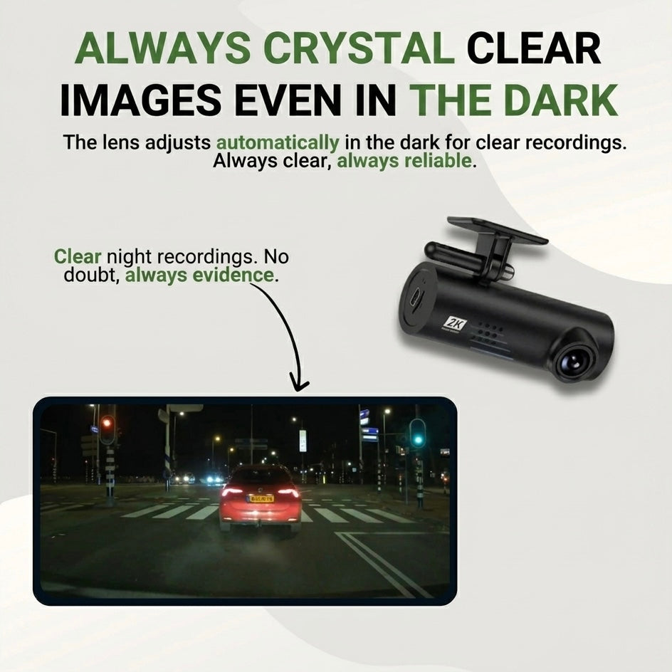 1080P Dash Cam | 170° Wide Angle | Sony Starvis Night Vision | G-Sensor | Voice Alerts | Loop Recording