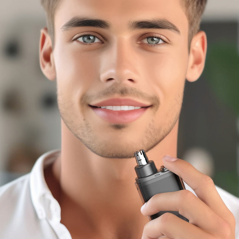 Nose Hair Styling Tool Waterproof Rechargeable with LED Battery Display 9
