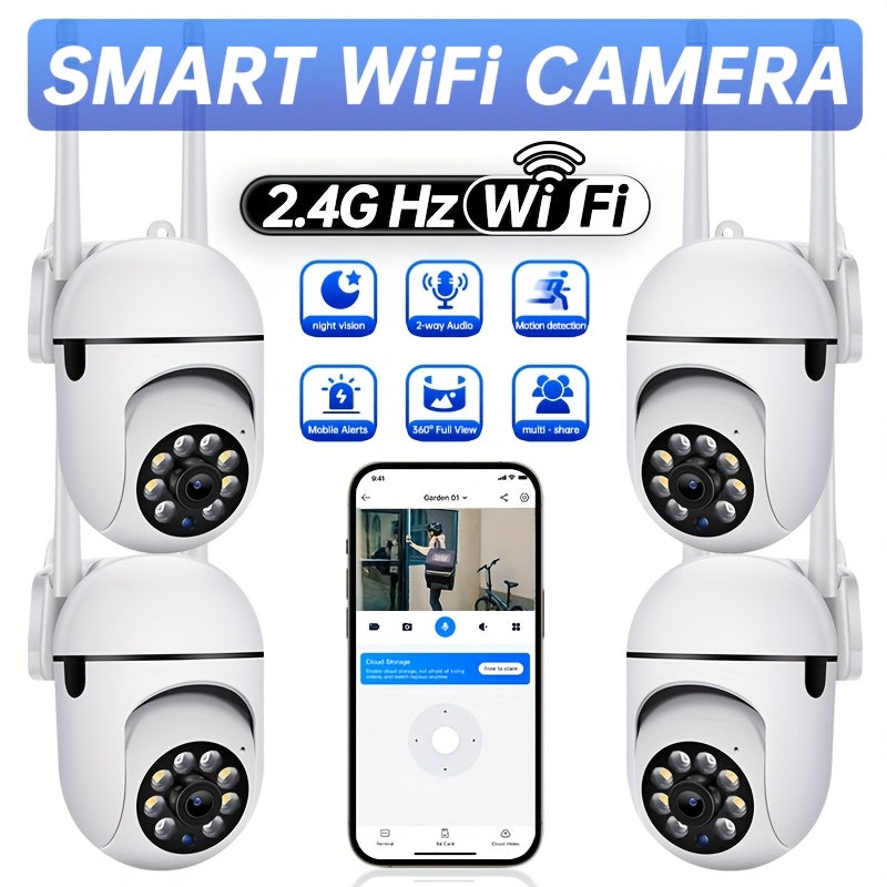 PTZ WiFi Security Camera 1296P HD | 360° Pan-Tilt, Colour Night Vision | Two-Way Audio, Motion Alerts &amp; App Control 2