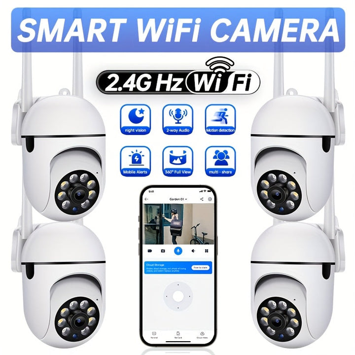 PTZ WiFi Security Camera 1296P HD | 360° Pan-Tilt, Colour Night Vision | Two-Way Audio, Motion Alerts &amp; App Control 2