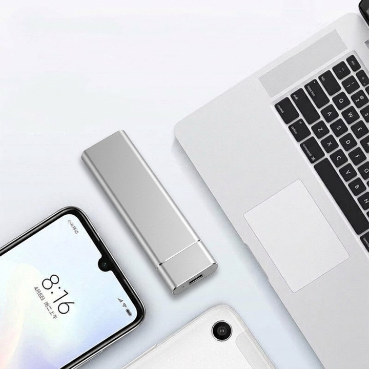 8TB External SSD — USB 3.1 Type-C, Plug & Play, Aluminum 1