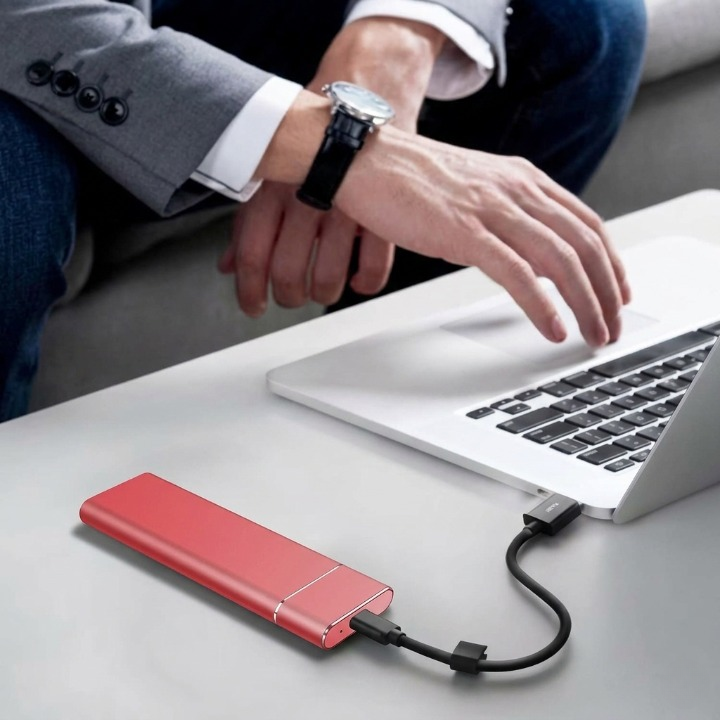 8TB External SSD — USB 3.1 Type-C, Plug &amp; Play, Aluminum 2