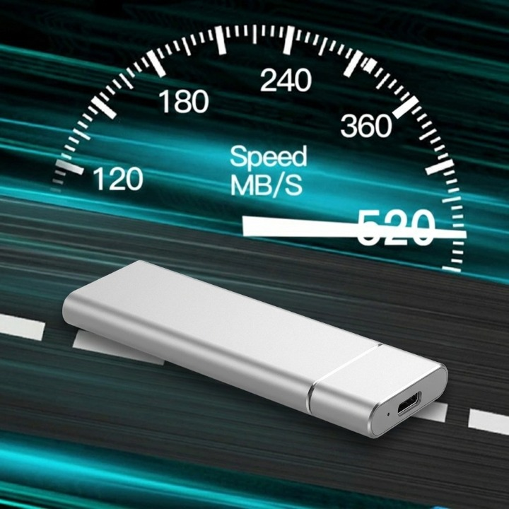 8TB External SSD — USB 3.1 Type-C, Plug &amp; Play, Aluminum 4