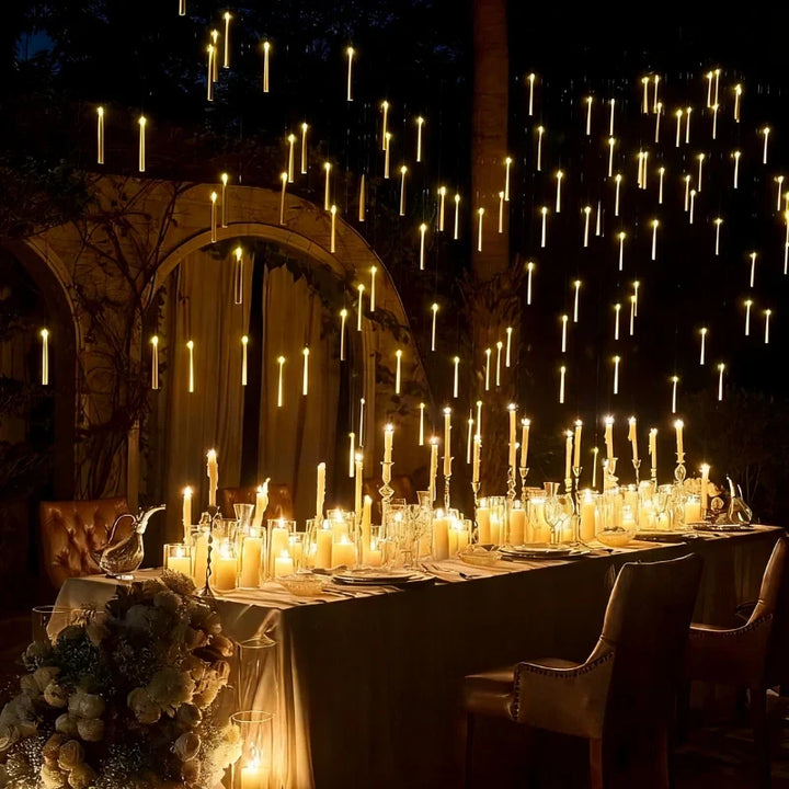 Floating LED Candle Set | Wand Remote Control, Flameless Design | Safe Mess-Free Ambient Lighting for Parties &amp; Décor 4