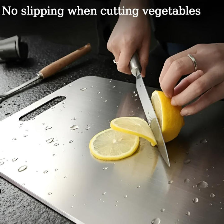 Stainless Steel Chopping Board | Non-Porous, Knife-Friendly, Scratch-Resistant Surface | Resists Stains and Odours 8