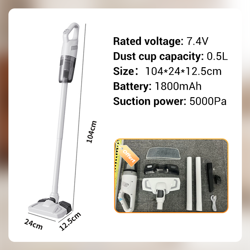 Handheld Cordless Vacuum Cleaner | High-Suction Power for Home, Car and Office | Lightweight Cord-Free Design for Quick Cleanup 8