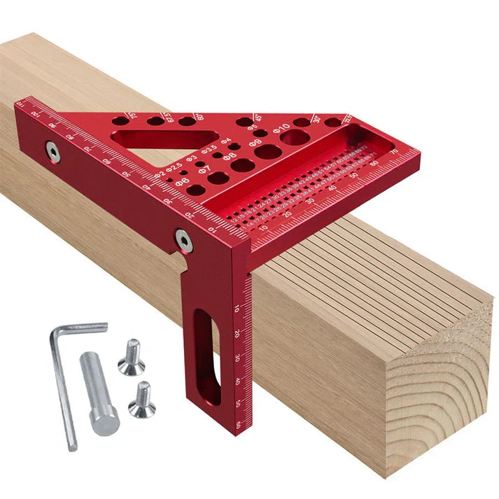 Aluminium Woodworking Square Drill Guide Angle Marking Tool 7