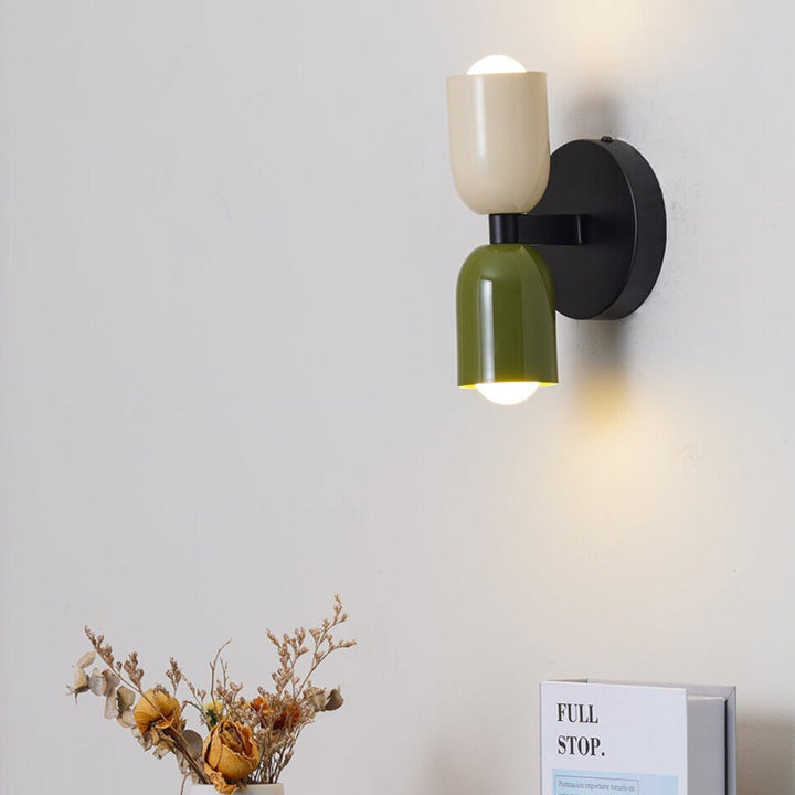 Macaron Wall Lamp Iron | Nordic Dome Design with Space-Saving Wall Mount | Soft Ambient Glow for Bedroom &amp; Corridor 2