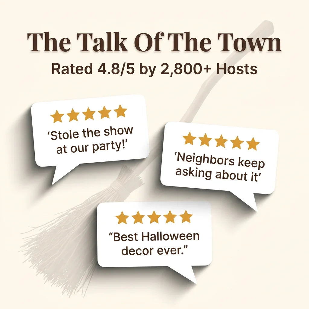 Animated Halloween Decoration | Self-Moving Hovering Display | Motion-Activated Sound Effects for Haunted Home Décor 7