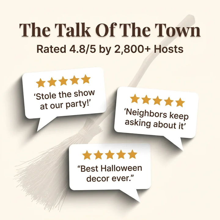 Animated Halloween Decoration | Self-Moving Hovering Display | Motion-Activated Sound Effects for Haunted Home Décor 7