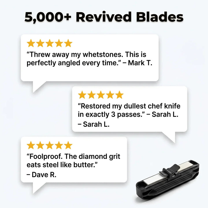 Knife Sharpener Diamond and Ceramic 20.3 cm | Guided 20-Degree Angle System | Restores Blades to a Sharp Edge in Seconds 7