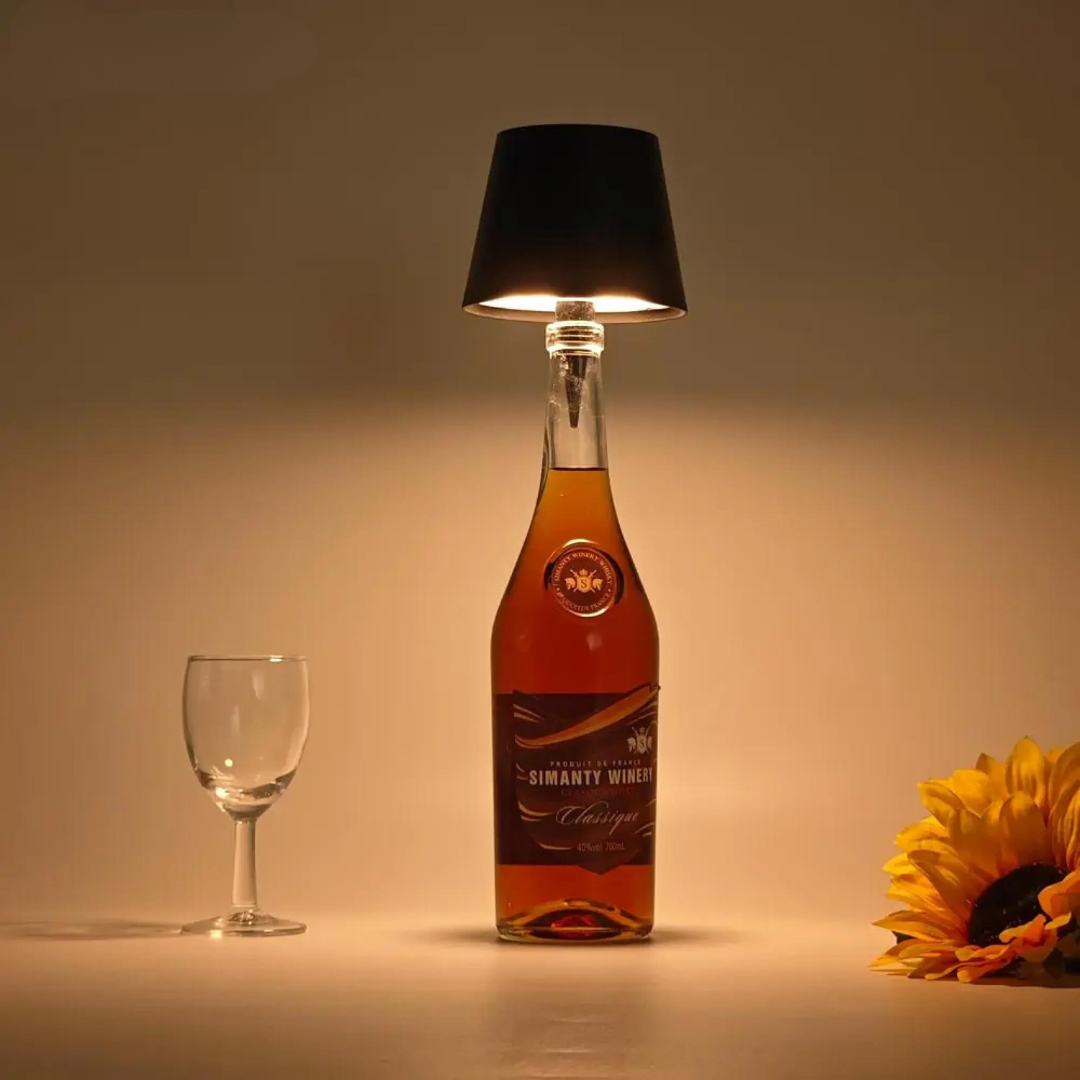 Rechargeable Bottle Light LED Cap Touch Control 3 Brightness 5