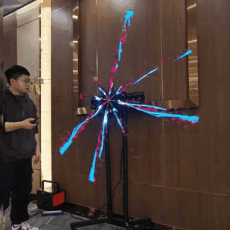 3D Hologram LED Fan Projector | 224 LED Beads for Sharp Holographic Effects | Wi-Fi App Control &amp; Wall or Tripod Mount 5