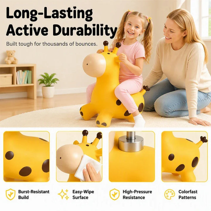 Bouncy Animal Hopper Kids Ride-On Toy 30 Songs Handles 7