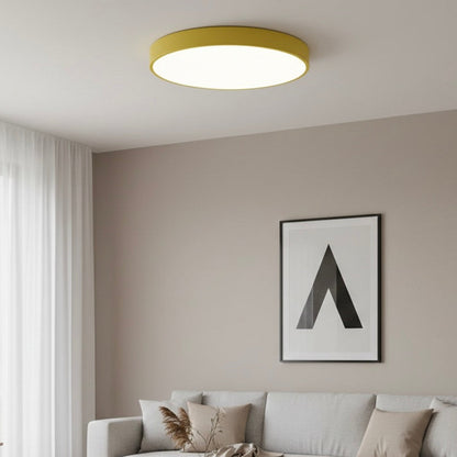 Nordic Macaron LED Flush Ceiling Light | Wooden or Classic Finish | 23 cm & 30 cm | IP20 Indoor