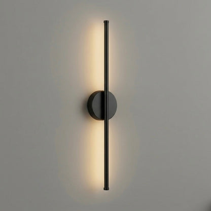 LED Wall Light | Modern Black & Silver | 3000K Warm White | 60cm & 70cm | Indoor