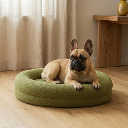 Orthopedic Dog Bed | Round Nest Design | Faux-Fur | Anti-Slip | Removable Washable Cover
