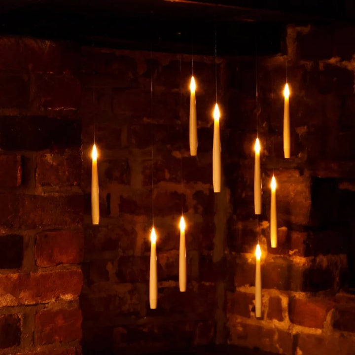 Floating LED Candle Set | Wand Remote Control, Flameless Design | Safe Mess-Free Ambient Lighting for Parties &amp; Décor 5