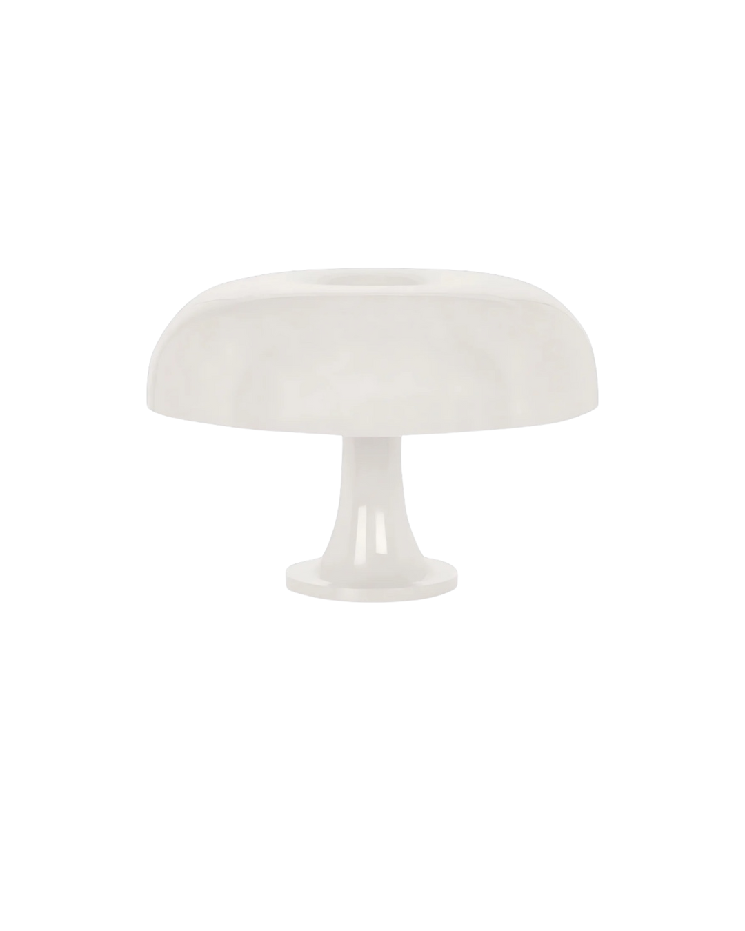 Dome Table Lamp Glossy Plastic 32 x 32 cm | Orange Shade, White Interior | Warm Even Glow, Replaceable LED, Plug-and-Play 8