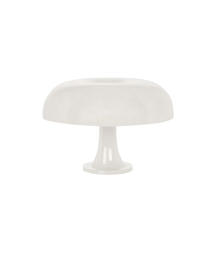 Dome Table Lamp Glossy Plastic 32 x 32 cm | Orange Shade, White Interior | Warm Even Glow, Replaceable LED, Plug-and-Play 8