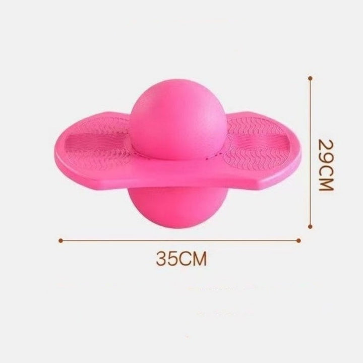 Balance Hop Ball for Kids | Removable Foam Handles for All Skill Levels | Non-Slip Platform for Indoor and Outdoor Use 17