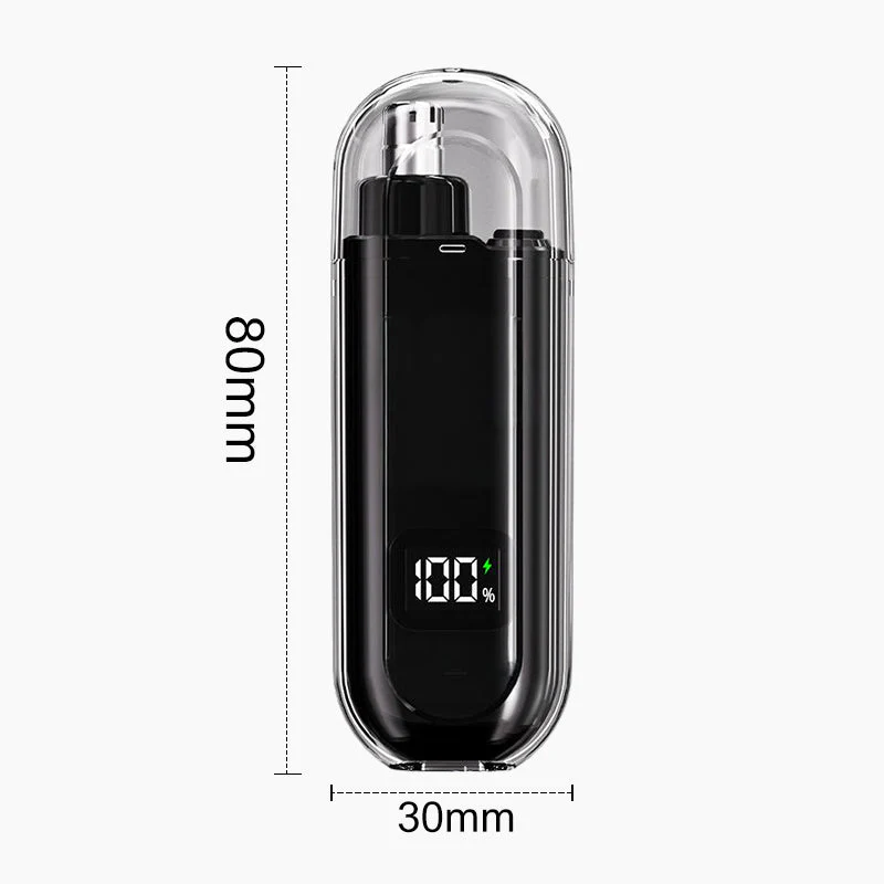 Nose Hair Styling Tool Waterproof Rechargeable with LED Battery Display 17