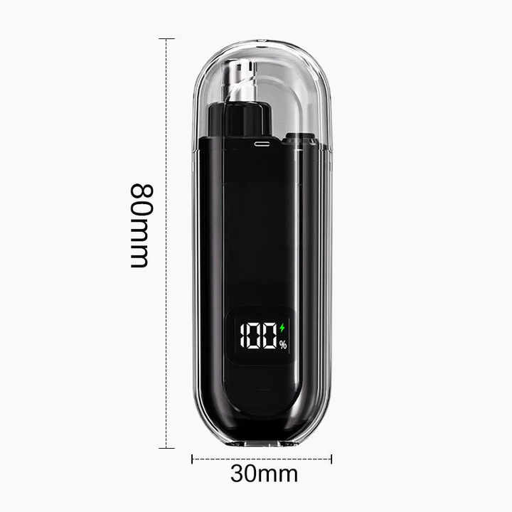 Nose Hair Styling Tool Waterproof Rechargeable with LED Battery Display 17