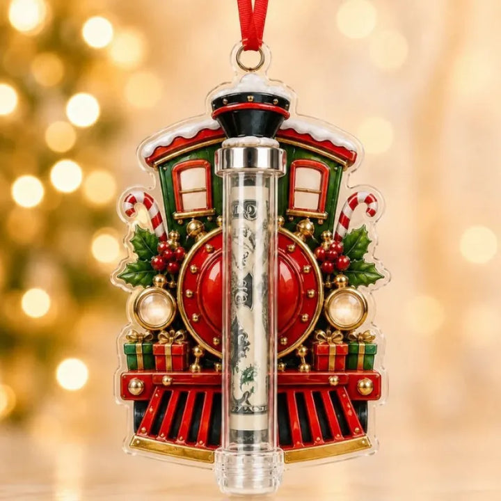 Gift Box Ornament Hanging Christmas Tree Festive with Hidden Compartment 14