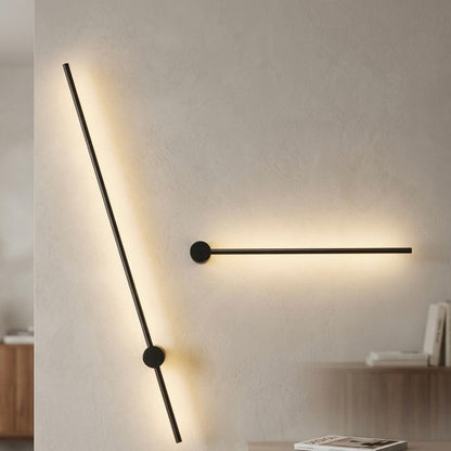 Modern Minimalist Linear LED Wall Light | Iron & Acrylic | 3000K Warm White | 60–120 cm