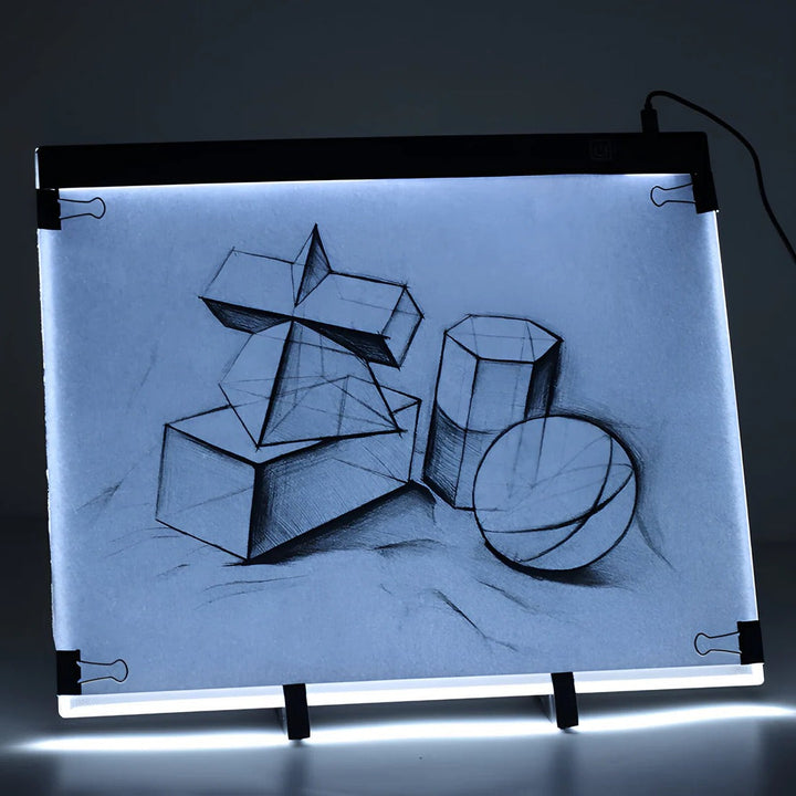 A4 LED Tracing Light Box | Three-Level Dimmable Brightness | Flicker-Free, USB-Powered, Slim Portable Design for Art