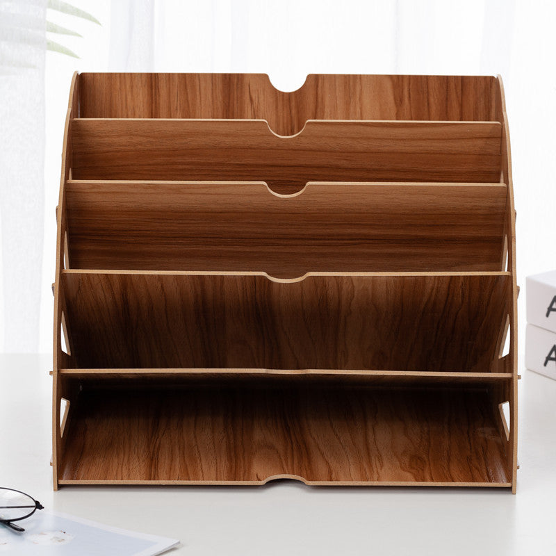 A4 Desk Organizer, 5 Tier, Desktop Storage, Document Holder 7