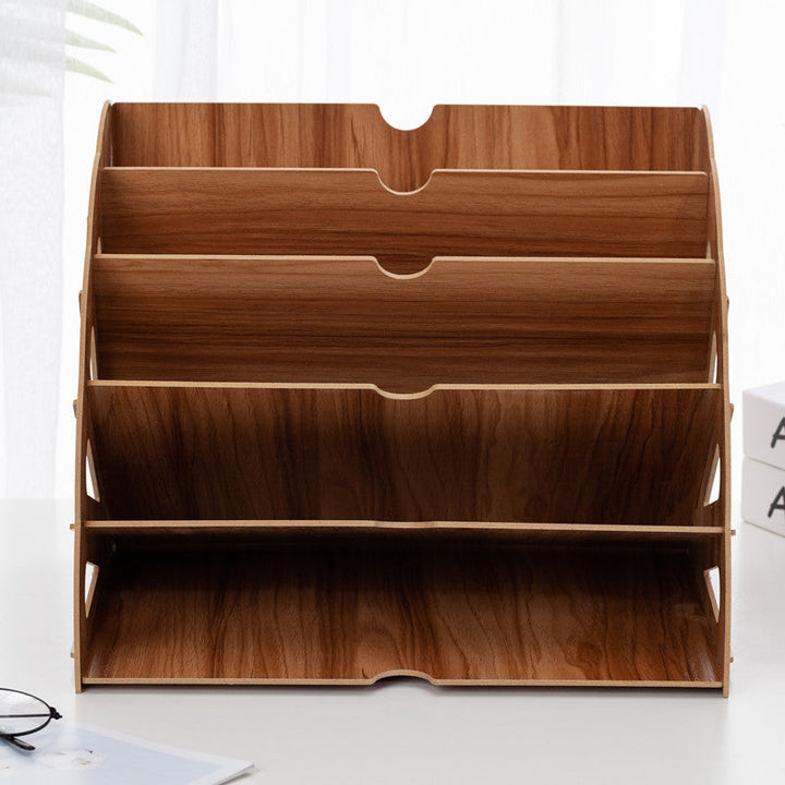 A4 Desk Organizer, 5 Tier, Desktop Storage, Document Holder 7