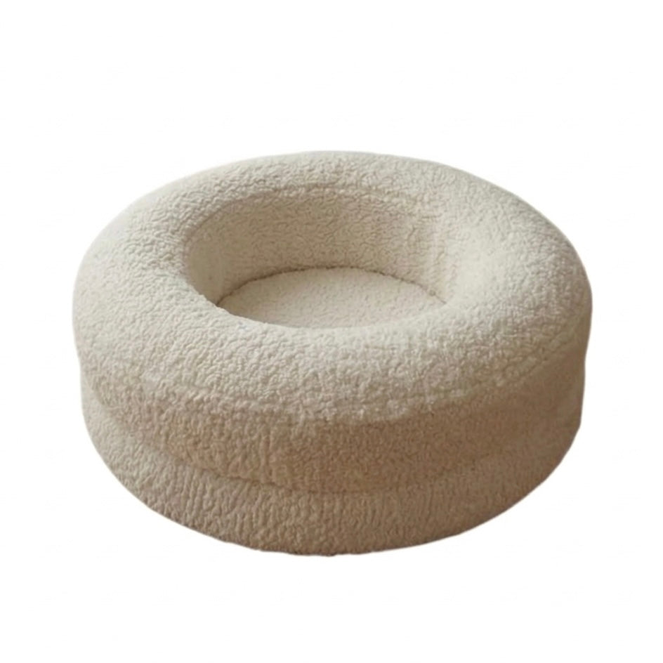 Orthopedic Dog Bed | Round Nest Design | Faux-Fur | Anti-Slip | Removable Washable Cover
