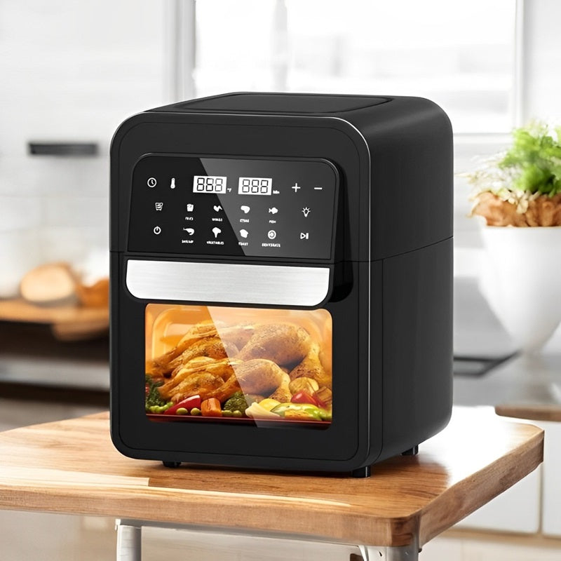 Digital Air Fryer Oven 6.5L | 8 Cooking Presets with Touch Screen | 360° Hot Air Circulation for Oil-Free Crispy Meals 1