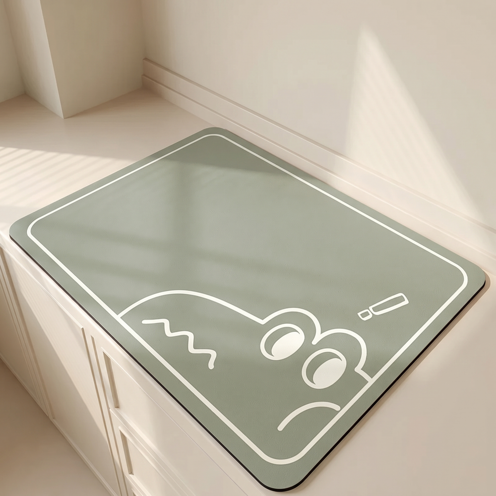 Absorbent Kitchen Mat, Non-slip Backing, Quick Drying 1