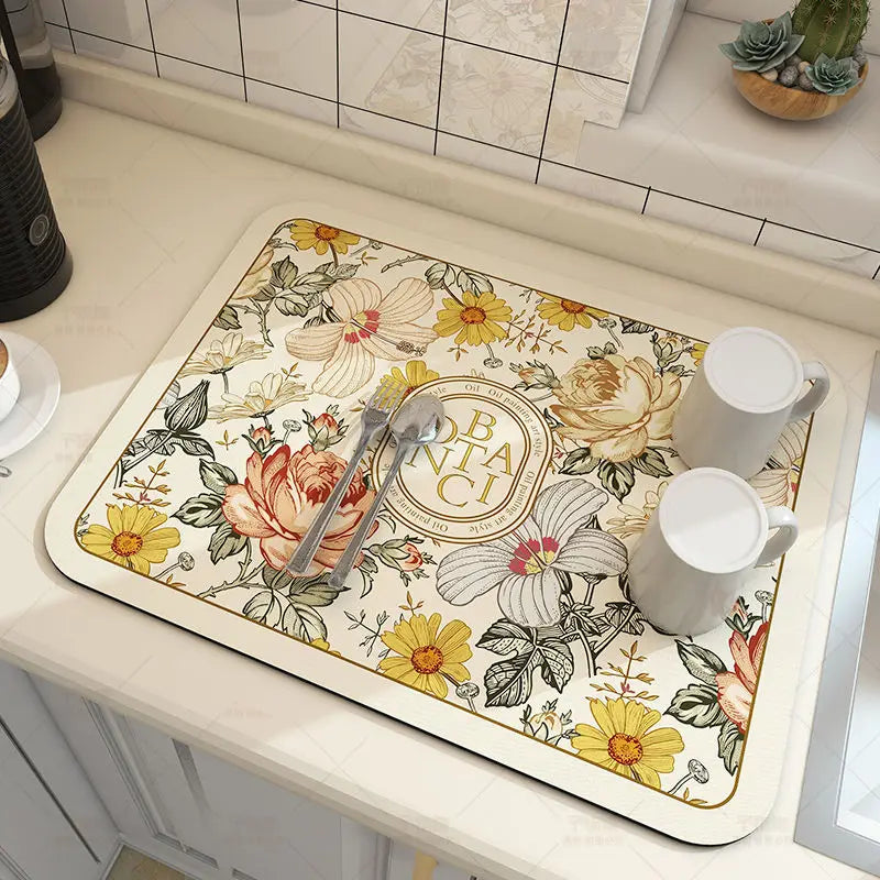 Absorbent Kitchen Mat, Non-slip Backing, Quick Drying 4