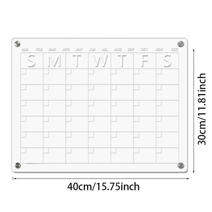 Acrylic Magnetic Fridge Calendar 5