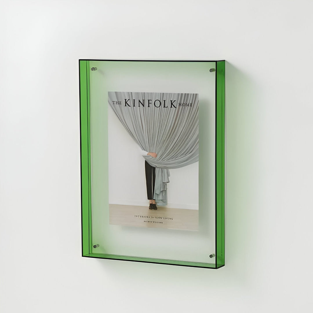 Acrylic picture frame with floating effect – clear, modern, 5 sizes 5