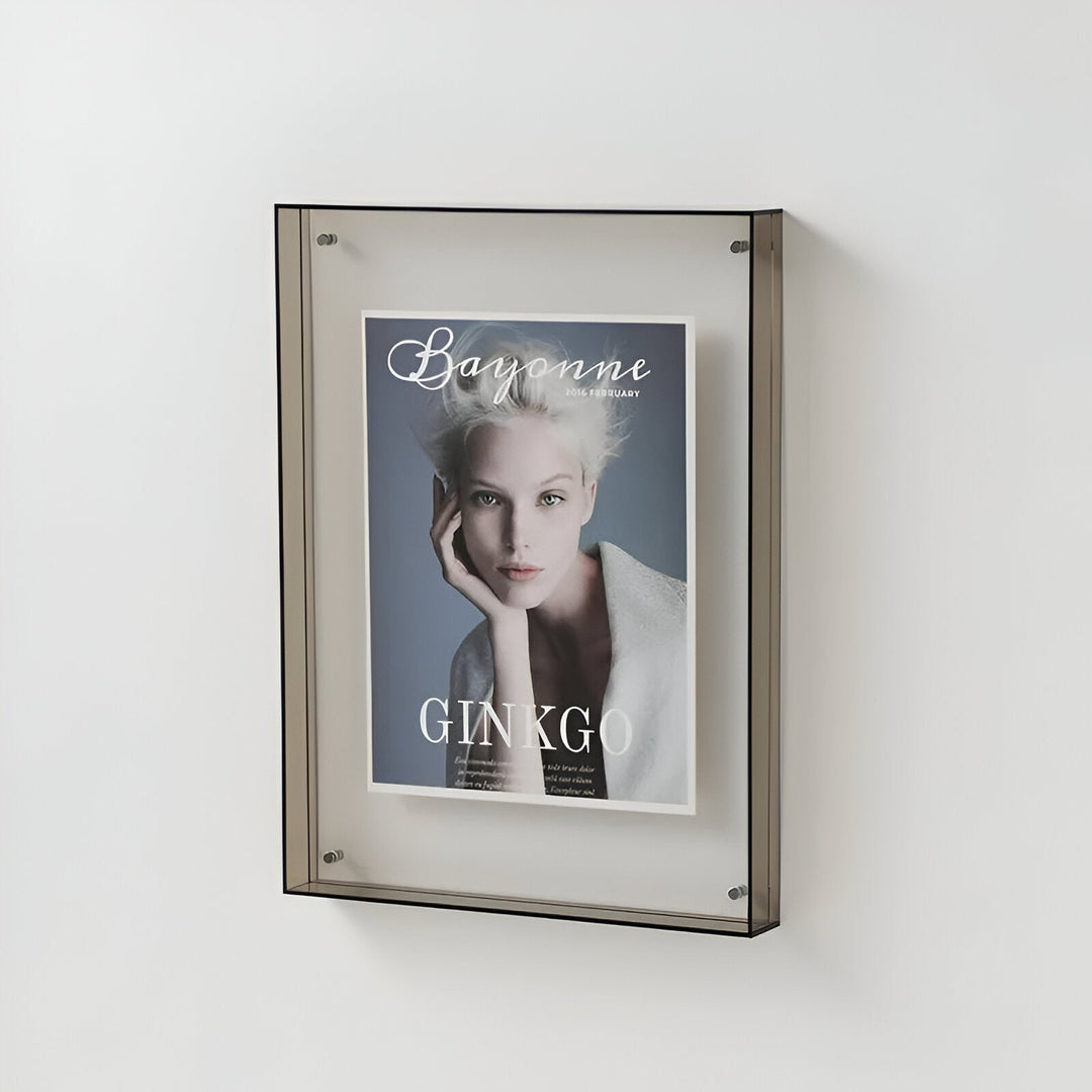 Acrylic picture frame with floating effect – clear, modern, 5 sizes 6