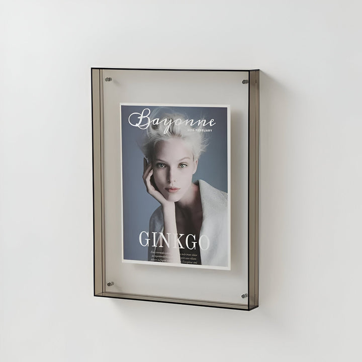 Acrylic picture frame with floating effect – clear, modern, 5 sizes 6