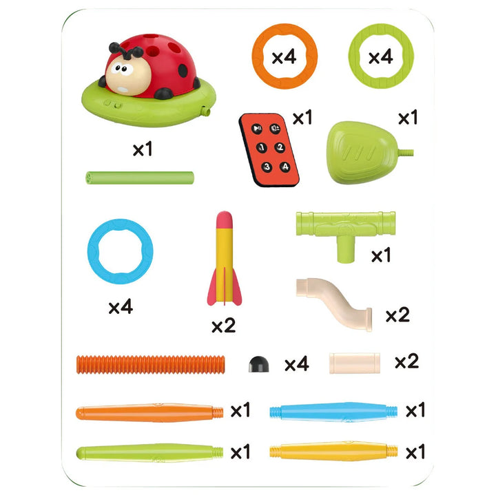 Active Play Set with Skipping Rope, Ring Toss and Stomp Rocket 5