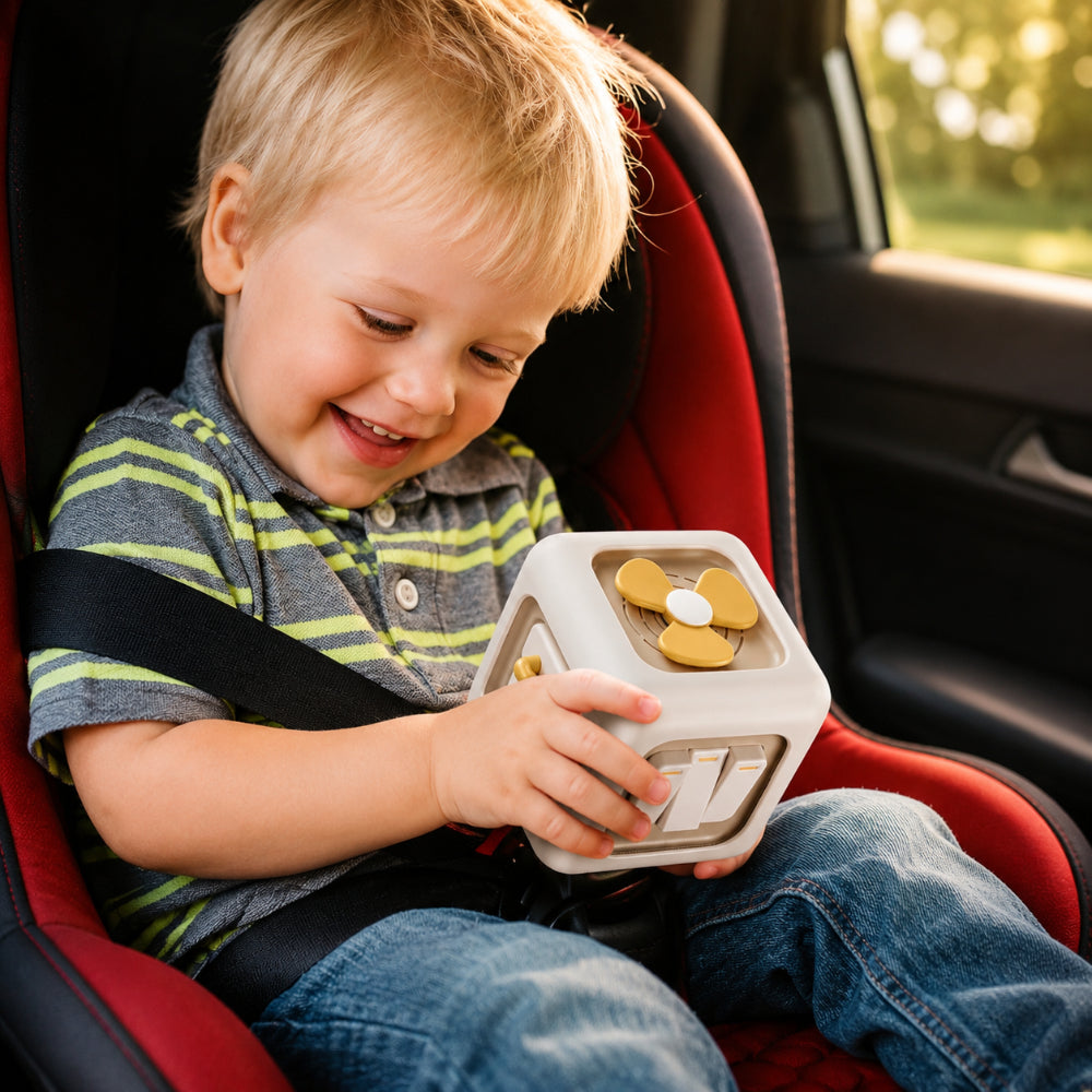 Activity Cube Sensory Toy | Twist, Press, Slide &amp; Turn Multi-Sided Design | Fine Motor &amp; Hand-Eye Coordination Toy 1