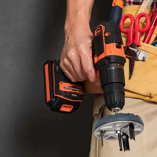 Adjustable Circle Cutter Drill Attachment | Three-Tooth Blades, Hex Shank | Precise Cuts in Drywall and Softwood