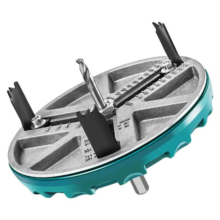 Adjustable Circle Cutter Drill Attachment | Three-Tooth Blades, Hex Shank | Precise Cuts in Drywall and Softwood